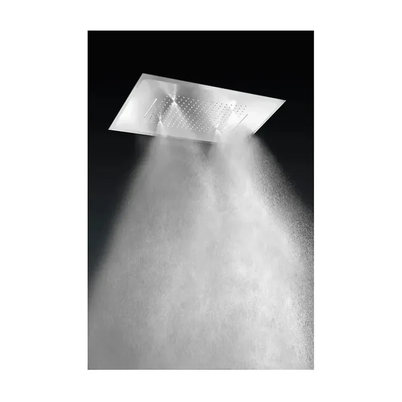Kit para ducha monomando de pared con un rociador extraplano de acabado cromado Sumatra de Imex