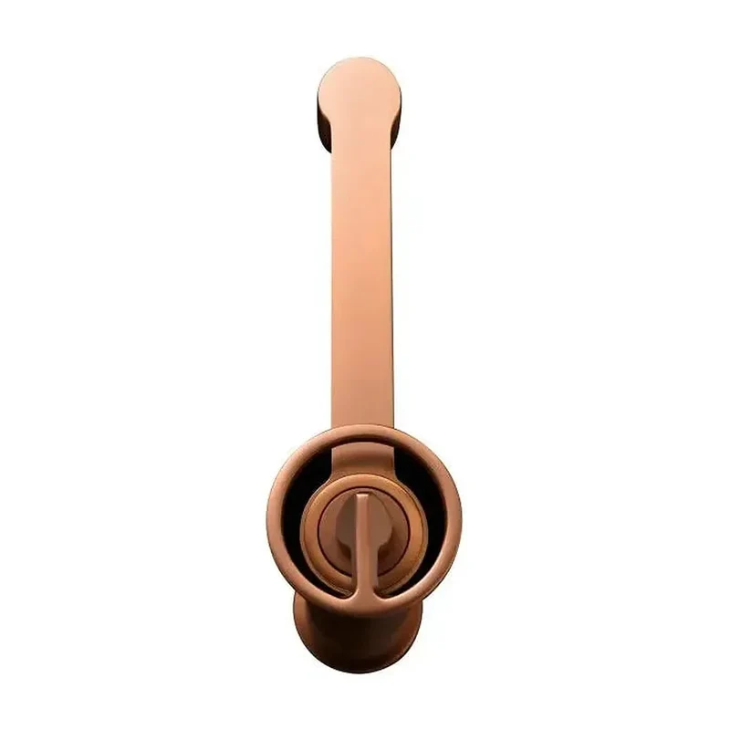 Grifo monomando con caño alto para lavabo hecho de latón con acabado oro rosa cepillado Olimpo de Imex