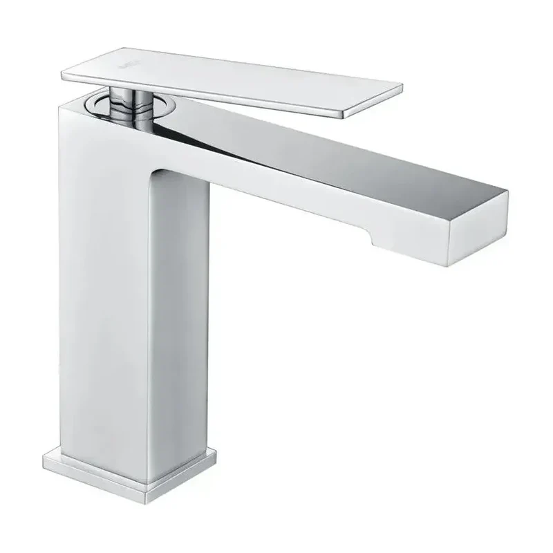 Grifo monomando sobre re para lavabo hecho de latón con acabado cromado Pisa de Imex