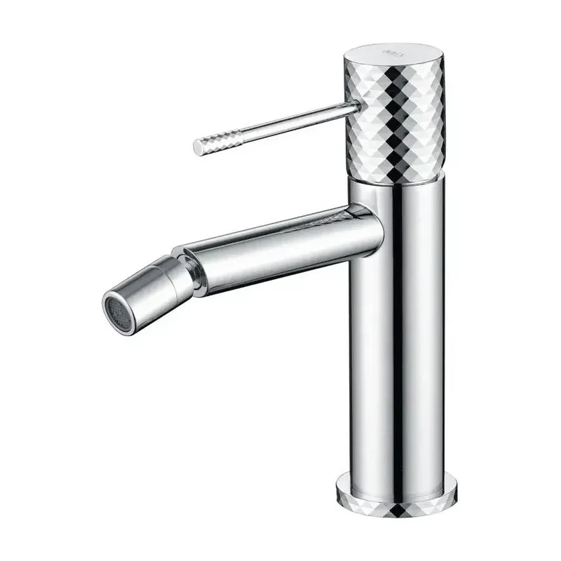 Grifo monomando para bidé con tecnología cold open hecho de latón con acabado cromado Genova de Imex