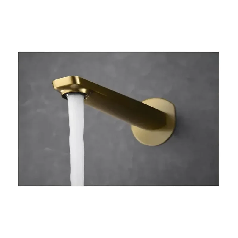 Grifo monomando empotrado para lavabo hecho de latón con acabado oro cepillado nápoles Napoles de Imex