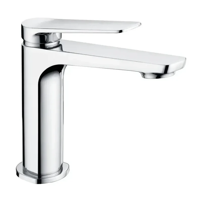 Grifo monomando sobre repisa para lavabo hecho de latón con acabado cromado Napoles de Imex
