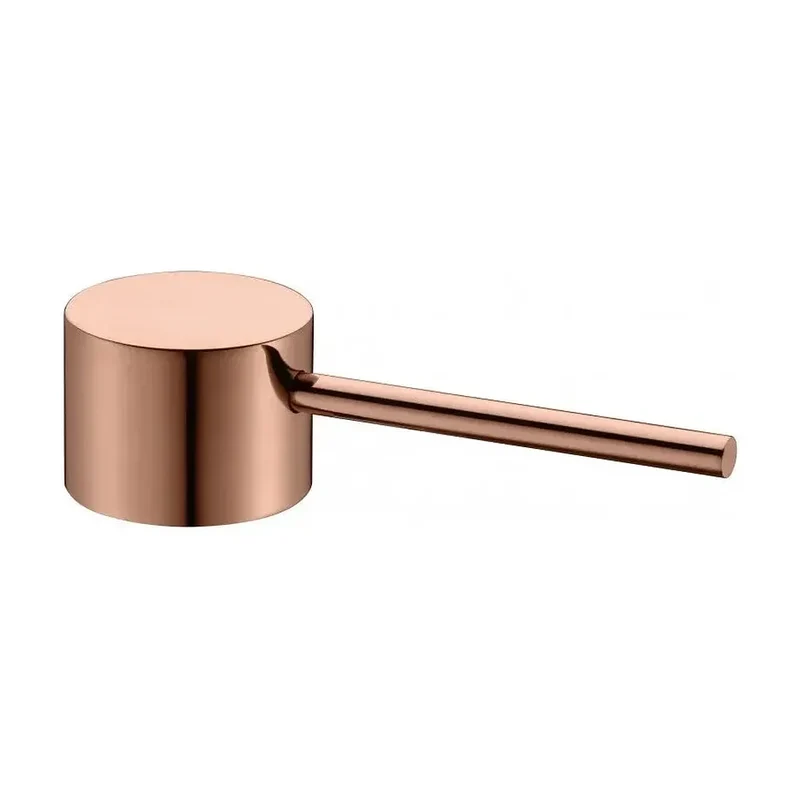 Grifo monomando de pared para bañera fabricada en latón de acabado negro y oro rosa Milos de Imex