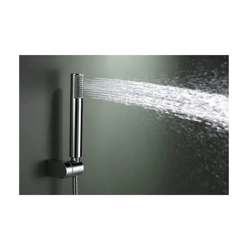 Grifo redondo para ducha termostático fabricado en latón de acabado cromado Line de Imex