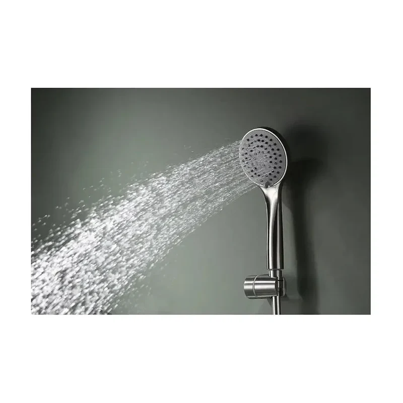 Grifo monomando de bañera y ducha con un cartucho cerámico en color níquel cepillado Ural de Imex