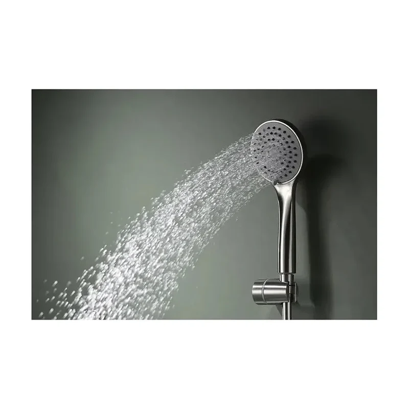 Grifo monomando de bañera y ducha con un cartucho cerámico en color níquel cepillado Ural de Imex