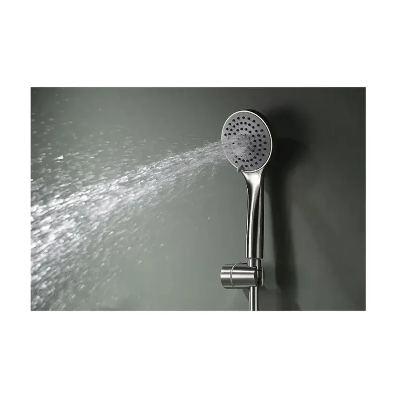 Grifo monomando de bañera y ducha con un cartucho cerámico en color níquel cepillado Ural de Imex