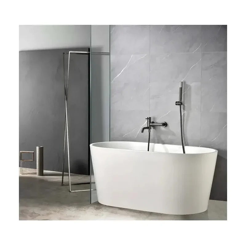 Conjunto de grifo monomando y ducha de mano fabricado en latón y abs con acabado black gun metal Monza de Imex