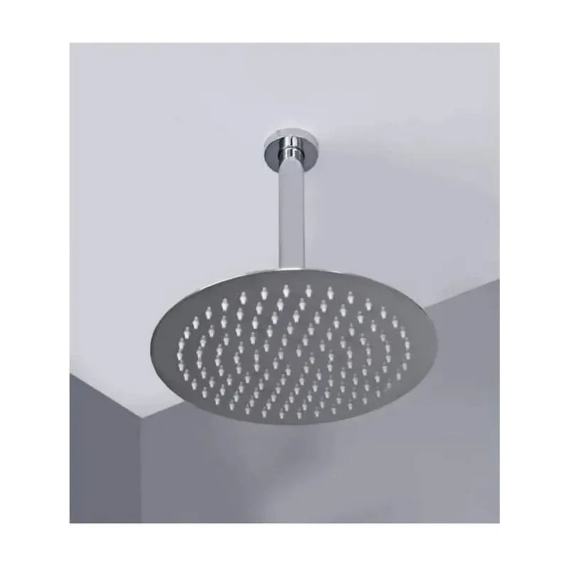 Conjunto de ducha monomando de diseño moderno con un acabado cromado thalos stick Milos de Imex