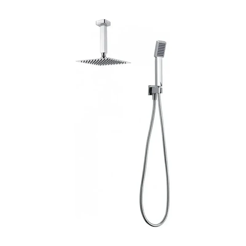 Conjunto termostático con 3 módulos para ducha de diseño moderno y un acabado cromado ons Cies de Imex