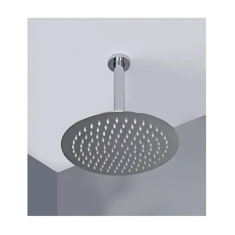 Conjunto de pared para ducha de diseño moderno con un acabado cromado mónaco Oslo de Imex