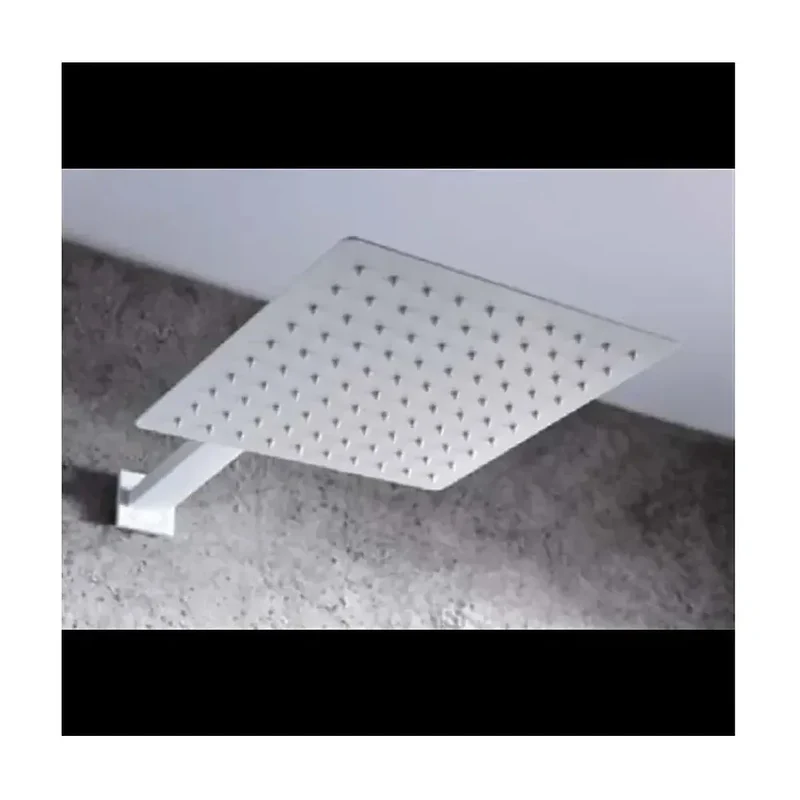 Conjunto para la ducha con un diseño moderno y un acabado blanco mate Dublin de Imex