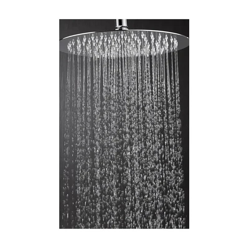 Conjunto para ducha termostática de diseño empotrado con un acabado cromado top Line de Imex