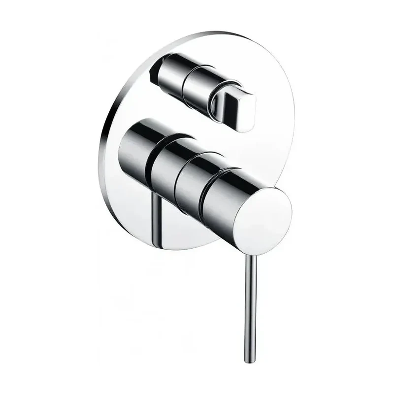 Conjunto de ducha empotrado con grifo monomando y acabado cromado stick Milos de Imex