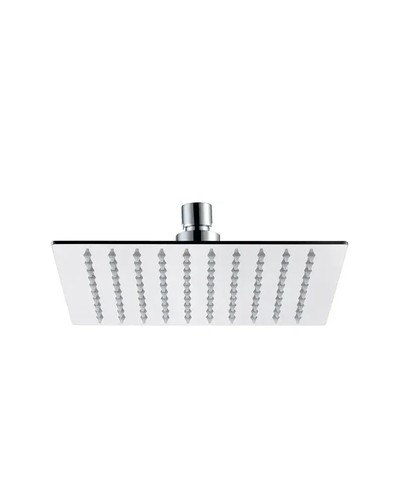 Rociador de ducha cuadrado en acero inoxidable 300x300 mm para baño moderno INOX de GME