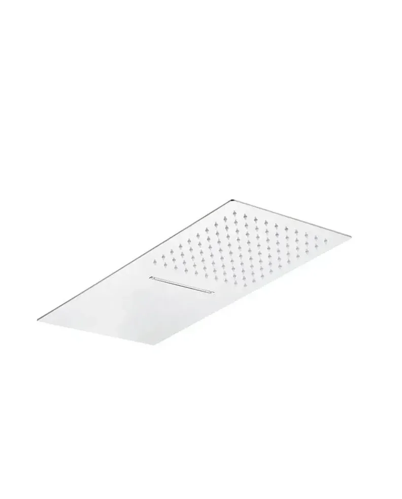 Rociador extraplano para ducha con dos modos cascada y lluvia INOX de GME