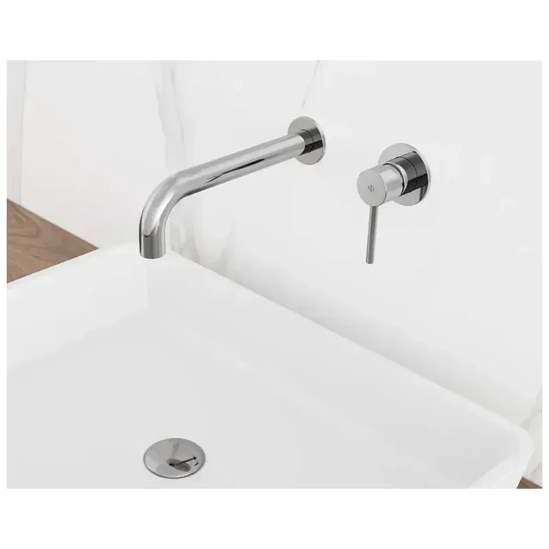 Grifo monomando empotrable para lavabo fabricado en latón con un acabado en cromo Sirio de GME