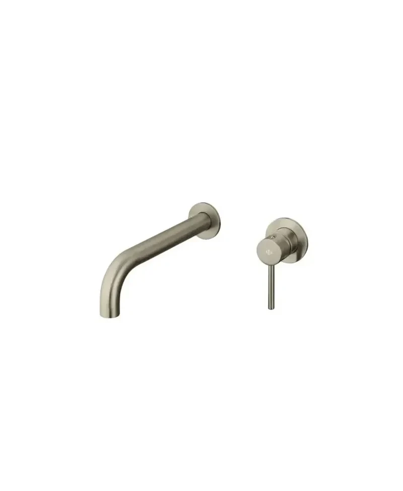 Grifo monomando empotrable para lavabo fabricado en latón con un acabado en color níquel Sirio de GME