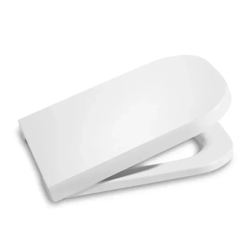 Roca The Gap Square – Inodoro Suspendido con Tapa, Salida Horizontal, Blanco