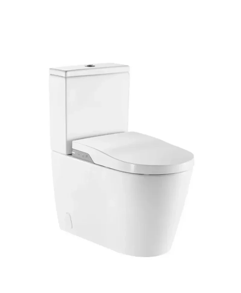 Smart toilet adosado a pared Roca A80306L001 Rimless In-Wash® Inspira con funciones de lavado y secado