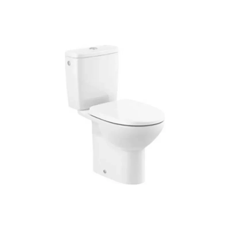 Taza de tanque bajo con tecnología rimless y salida vertical en color blanco Victoria Roca