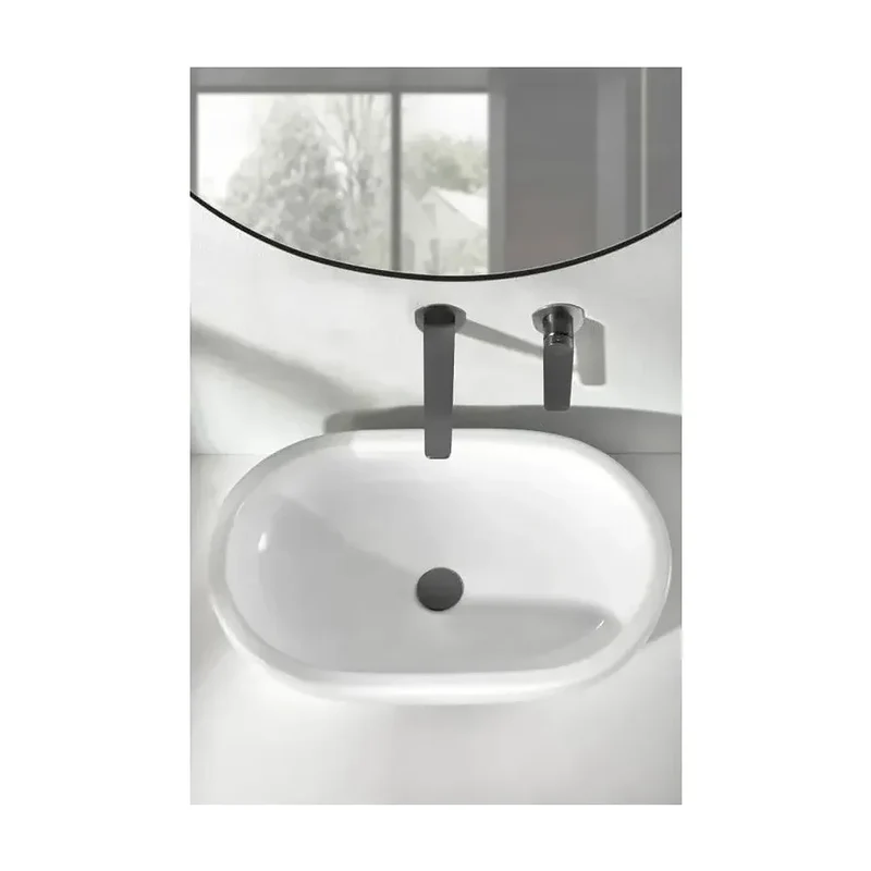 Grifo monomando empotrado para lavabo hecho de latón con acabado negro metalizado Napoles de Imex