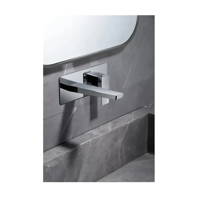 Grifo monomando empotrado para lavabo hecho de latón con acabado cromado Pisa de Imex