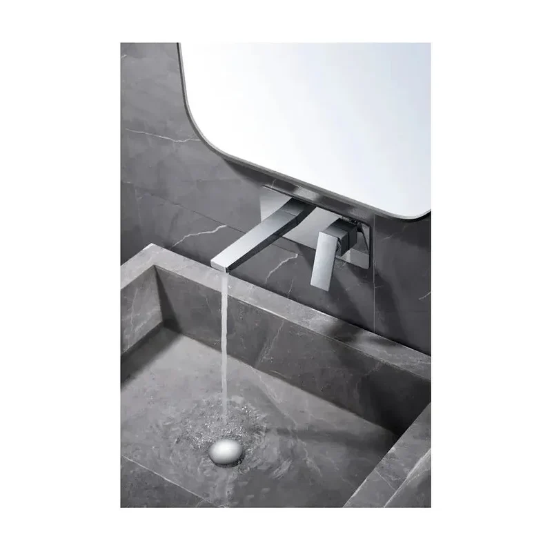 Grifo monomando empotrado para lavabo hecho de latón con acabado cromado Pisa de Imex