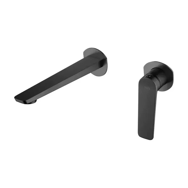 Grifo monomando empotrado para lavabo hecho de latón con acabado negro mate Napoles de Imex