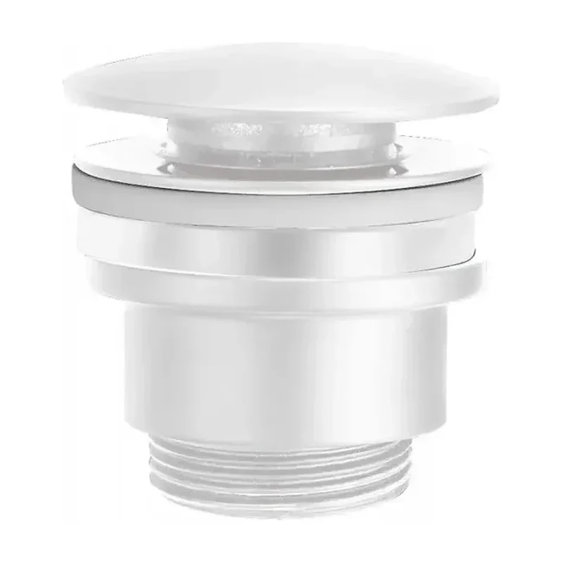 Grifo monomando para lavabo con un diseño empotrado de acabado blanco mate stick Milos de Imex