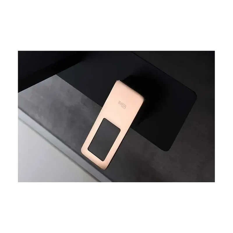 Grifo de lavabo monomando empotrado a pared de acabado negro y oro rosa Suecia de Imex