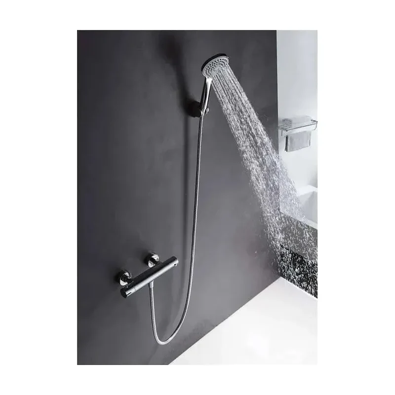 Grifo termostático de diseño empotrable para bañera o ducha de diseño moderno Creta de Imex