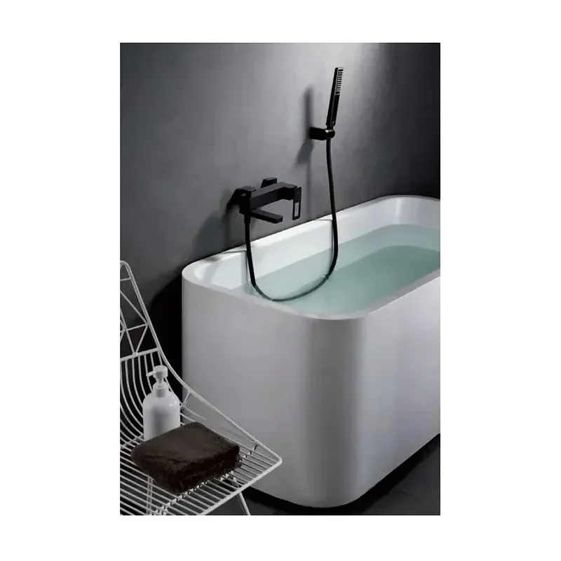 Grifo monomando de pared para bañera o ducha con un acabado negro mate Suecia de Imex
