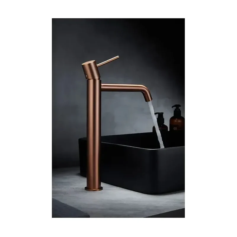 Grifo de lavabo alto en latón con cartucho cerámico de 25 mm Monza de Imex