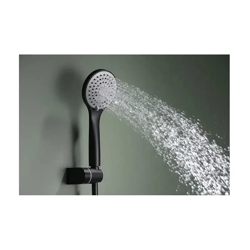 Grifo monomando para bañera y ducha fabricada en latón de acabado negro mate Ural de Imex
