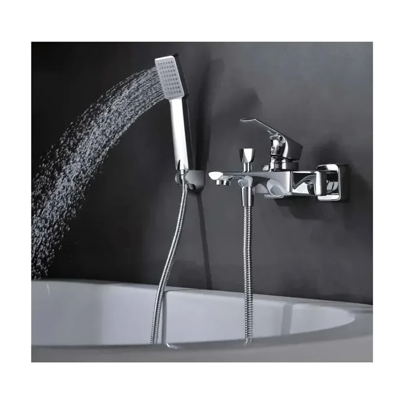 Grifo monomando para bañera o ducha fabricado en latón de acabado cromado Bali de Imex
