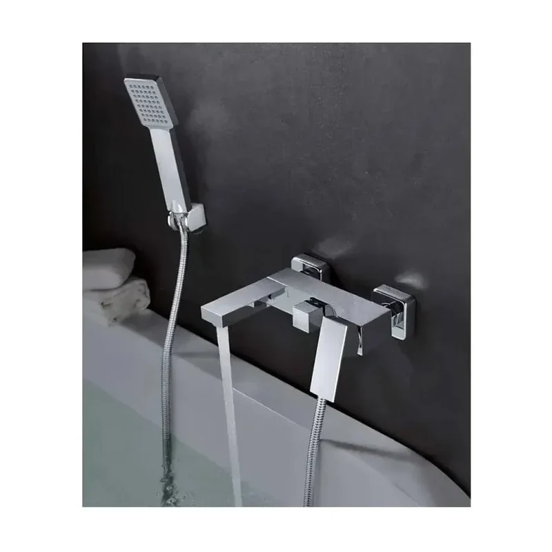Grifo monomando para bañera o ducha fabricado en latón de acabado cromado Valencia de Imex