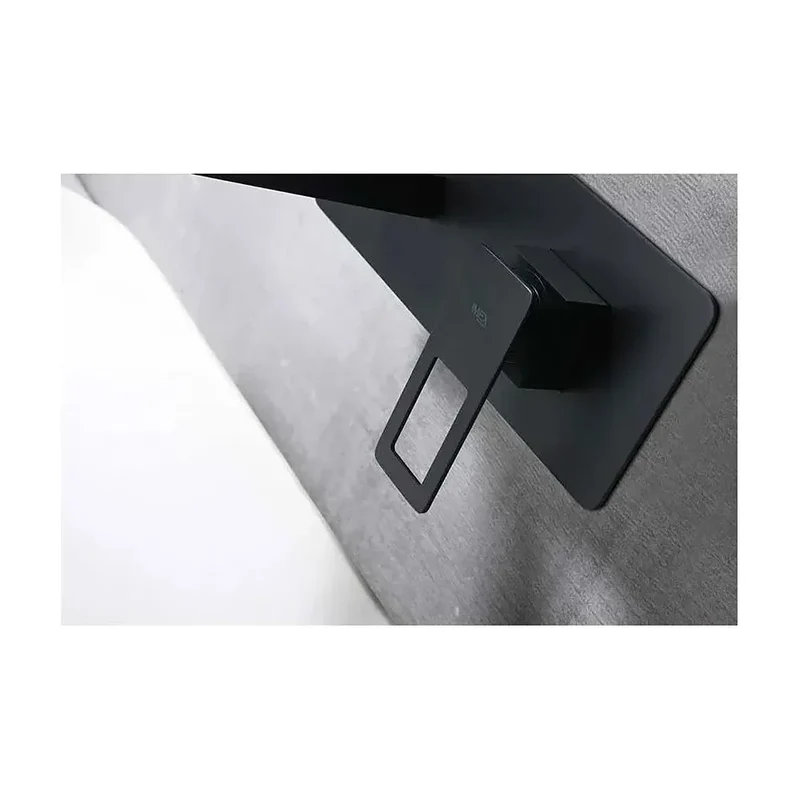 Grifo de lavabo monomando de instalación empotrada y de acabado negro mate Suecia de Imex