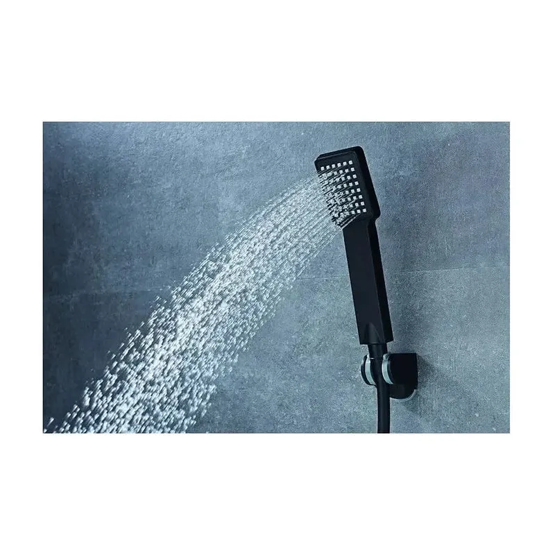 Grifo monomando para bañera o ducha empotrable con un acabado negro mate Fiyi de Imex