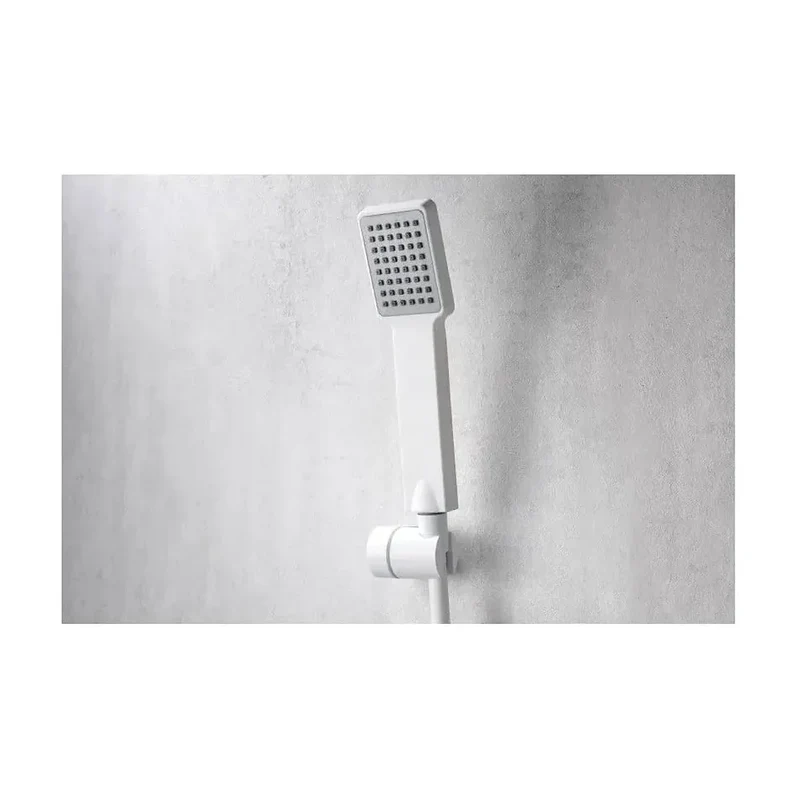 Grifería monomando de bañera y ducha hecha de latón con acabado blanco mate Art de Imex