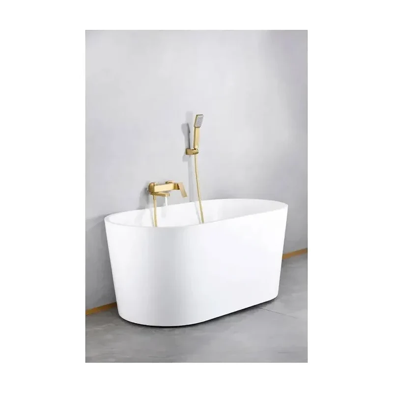 Grifería monomando de bañera y ducha hecha de latón con acabado oro cepillado Pisa de Imex