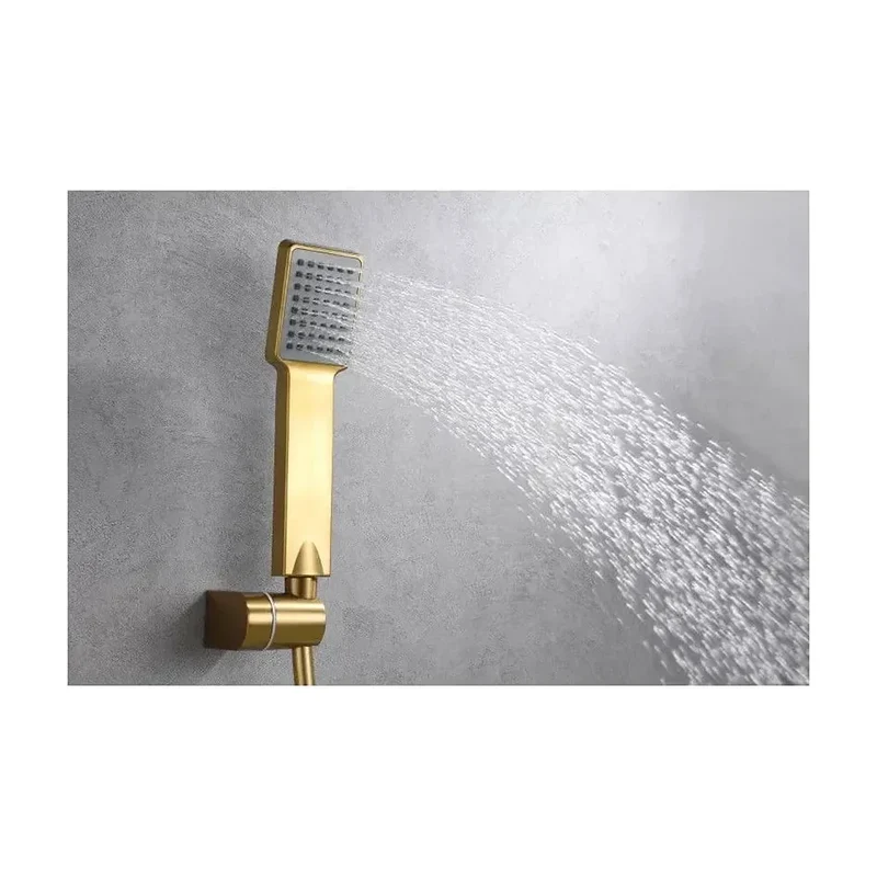 Grifería monomando de bañera y ducha hecha de latón con acabado oro cepillado Art de Imex