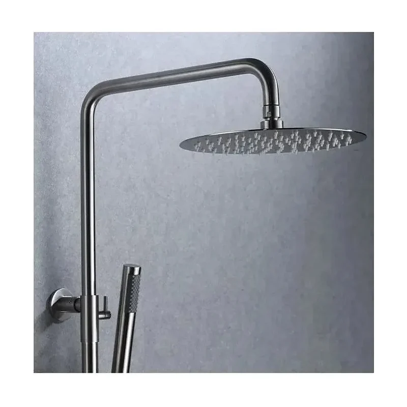 Conjunto de ducha termostática fabricada en acero inoxidable con un acabado cromado Moscu de Imex