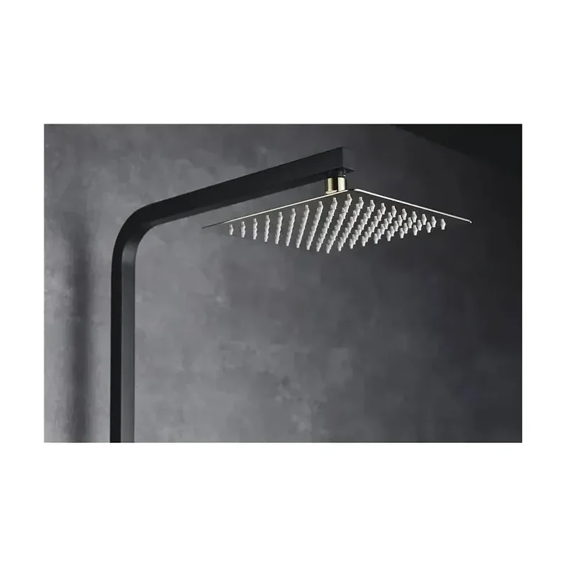 Columna de ducha con una barra de acero inoxidable de acabado negro oro Suecia de Imex