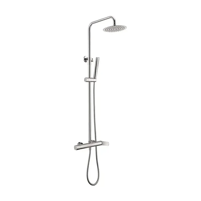 Columna para ducha con una barra extensible hasta los 125 cm de acabado cromado Dinamarca de Imex