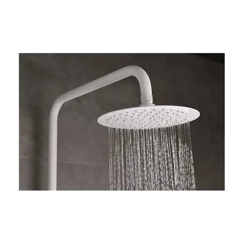 Columna monomando de ducha con un diseño moderno y un acabado blanco mate Dinamarca de Imex