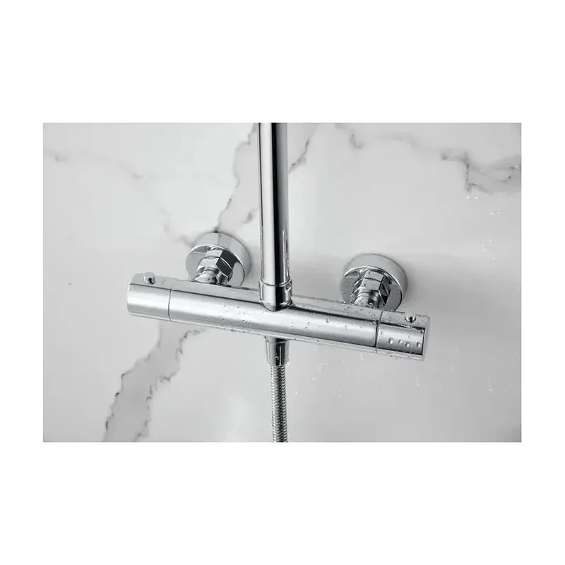 Barra de ducha termostática hecha de acero inoxidable con acabado cromado nápoles Napoles de Imex