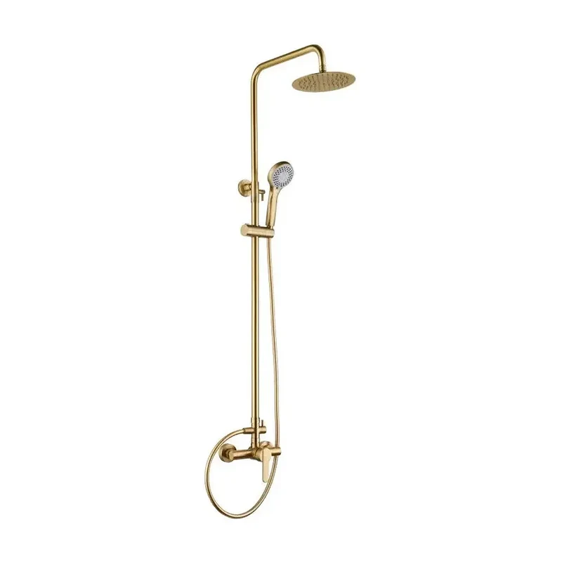 Barra de ducha Imex Roma | Monomando extensible | Oro cepillado