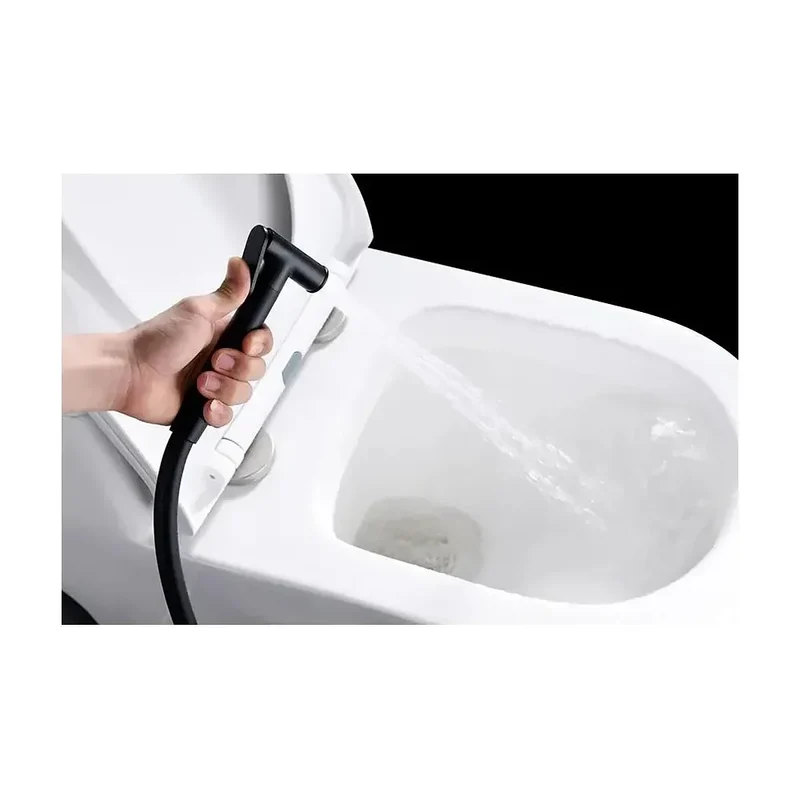 Ducha higiénica con grifo monomando empotrado fabricada en latón de acabado negro mate Munich de Imex