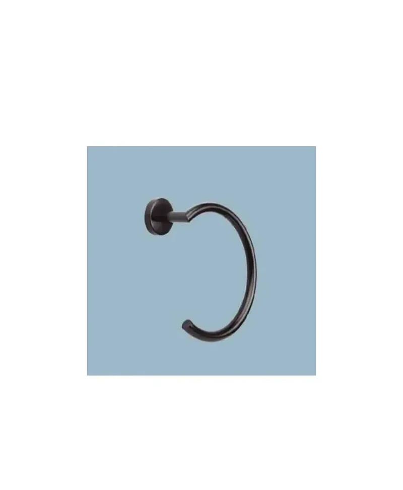 Anilla para baño de acero inoxidable negro con adhesivo DARK de Aquore